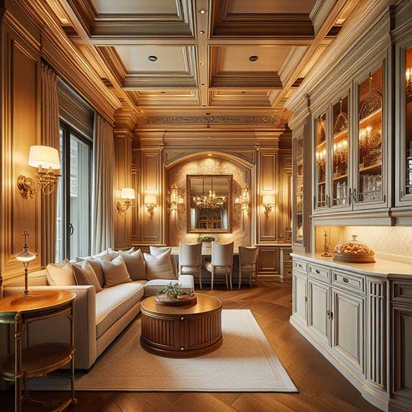 Architectural millwork paneling by Riggins Wood Products