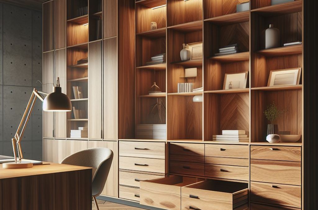 Bespoke commercial cabinetry built for a workplace environment