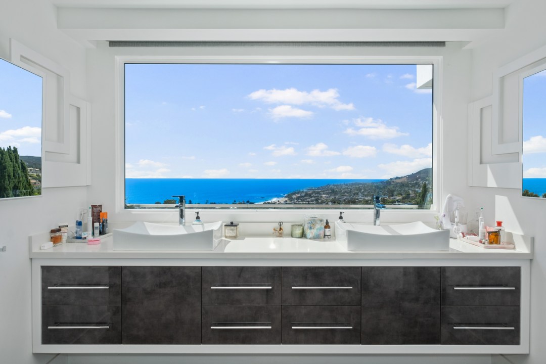 Custom kitchen cabinets at a Newport Beach residence