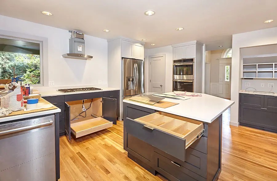Custom kitchen cabinetry with careful proportions and reveals